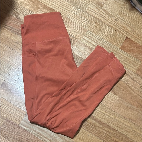 Women's Orange Athletic Pants - Picture 1 of 3